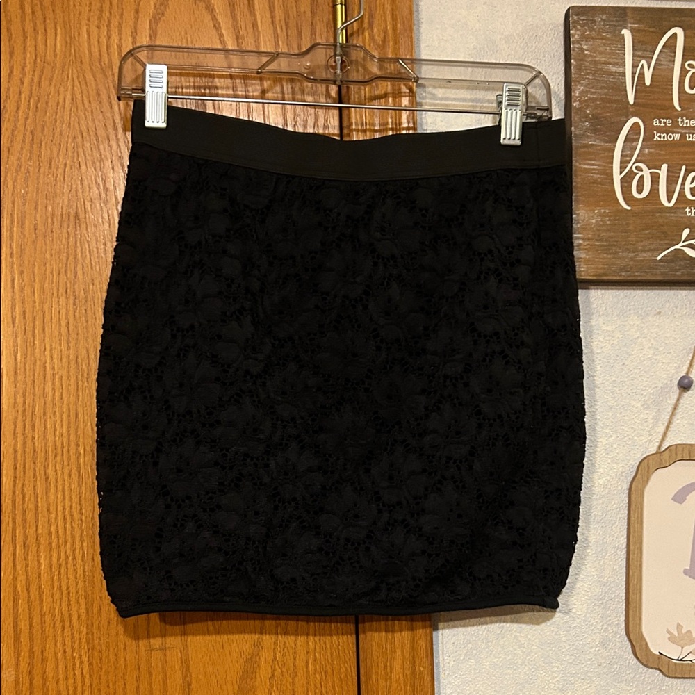 Rue21 Black Lace Mini Skirt - Size Large